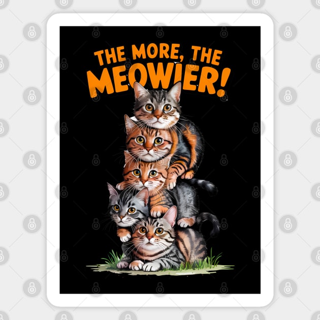 Purrrfect friends cats are family Magnet by Steve
